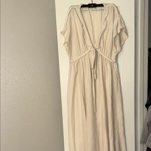 SHEIN Cream Maxi Dress